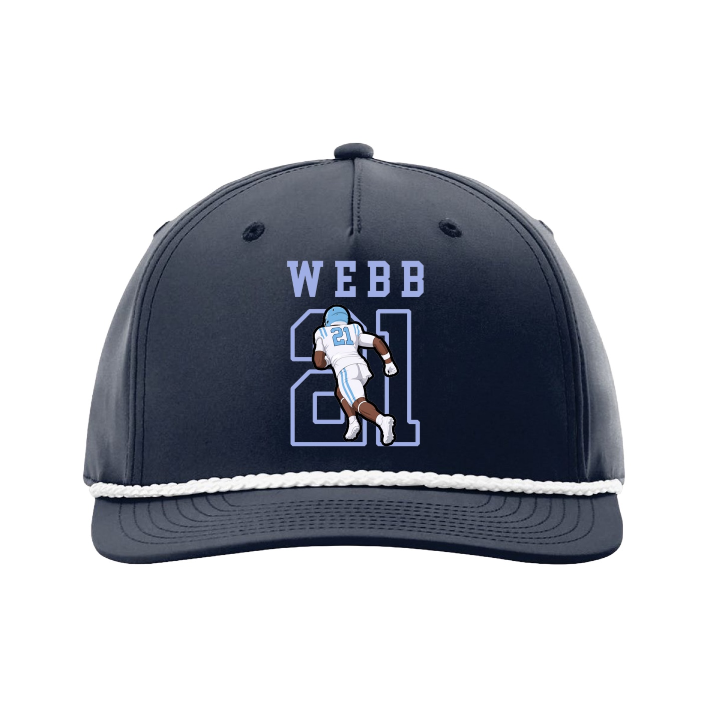 Five-Panel Classic Rope Cap — Shirsey in Navy