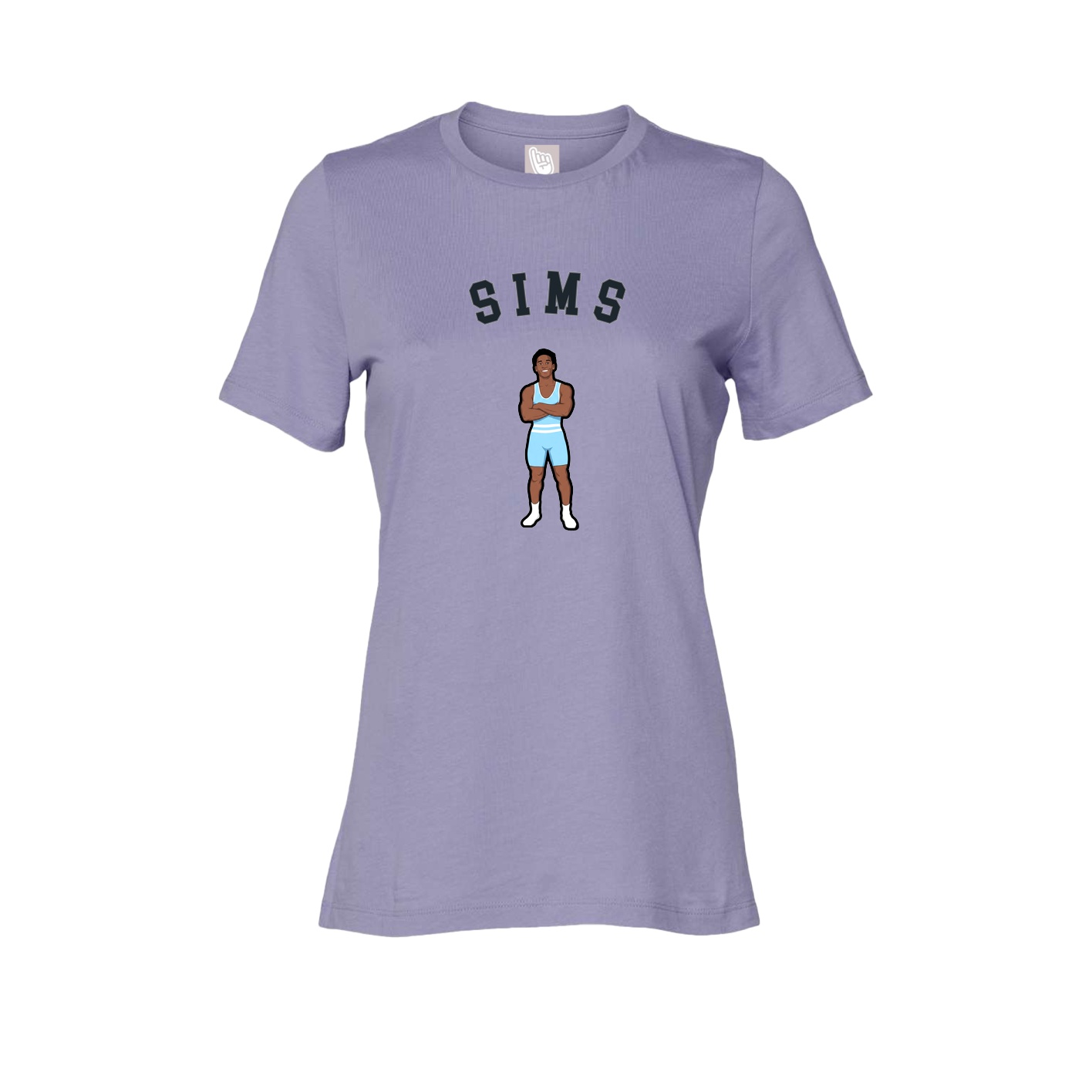Fitted Women's Tee — Shirsey Arch in Purple