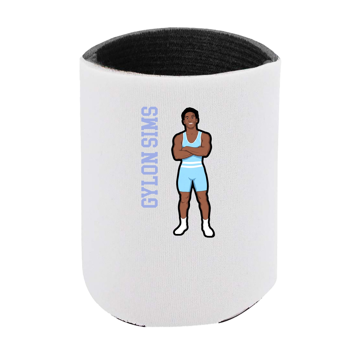 Can Holder — Name Vertical in White