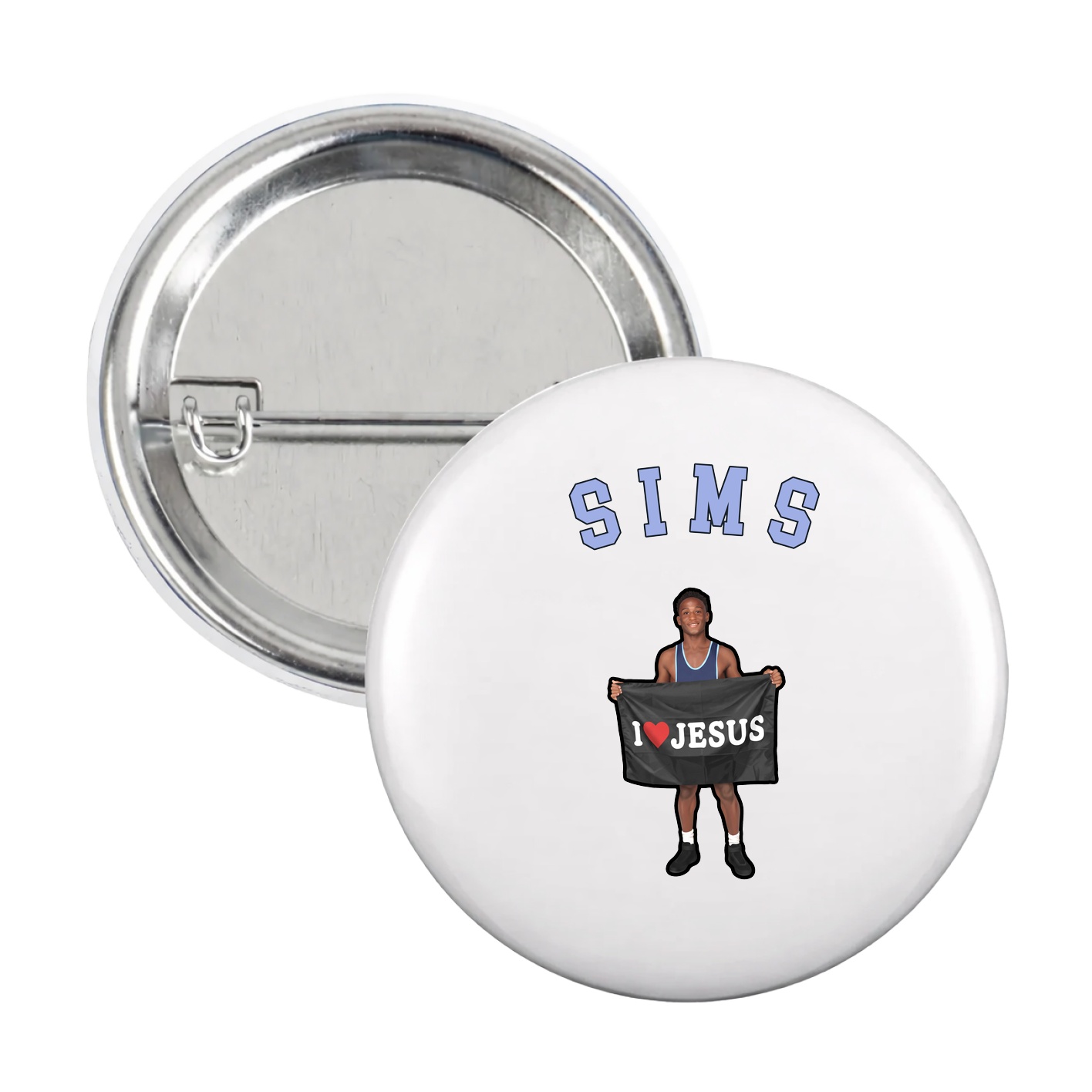 Game Day Button — Shirsey Arch in White