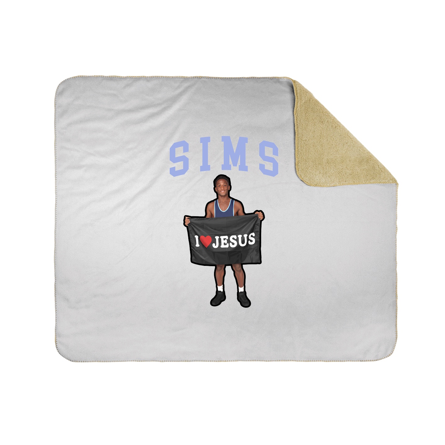 Throw Blanket — Shirsey in White