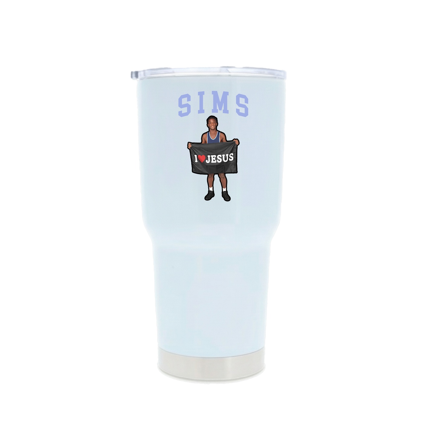 30oz Stainless Steel Tumbler — Shirsey in White