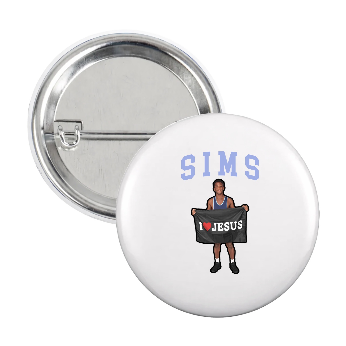 Game Day Button — Shirsey in White
