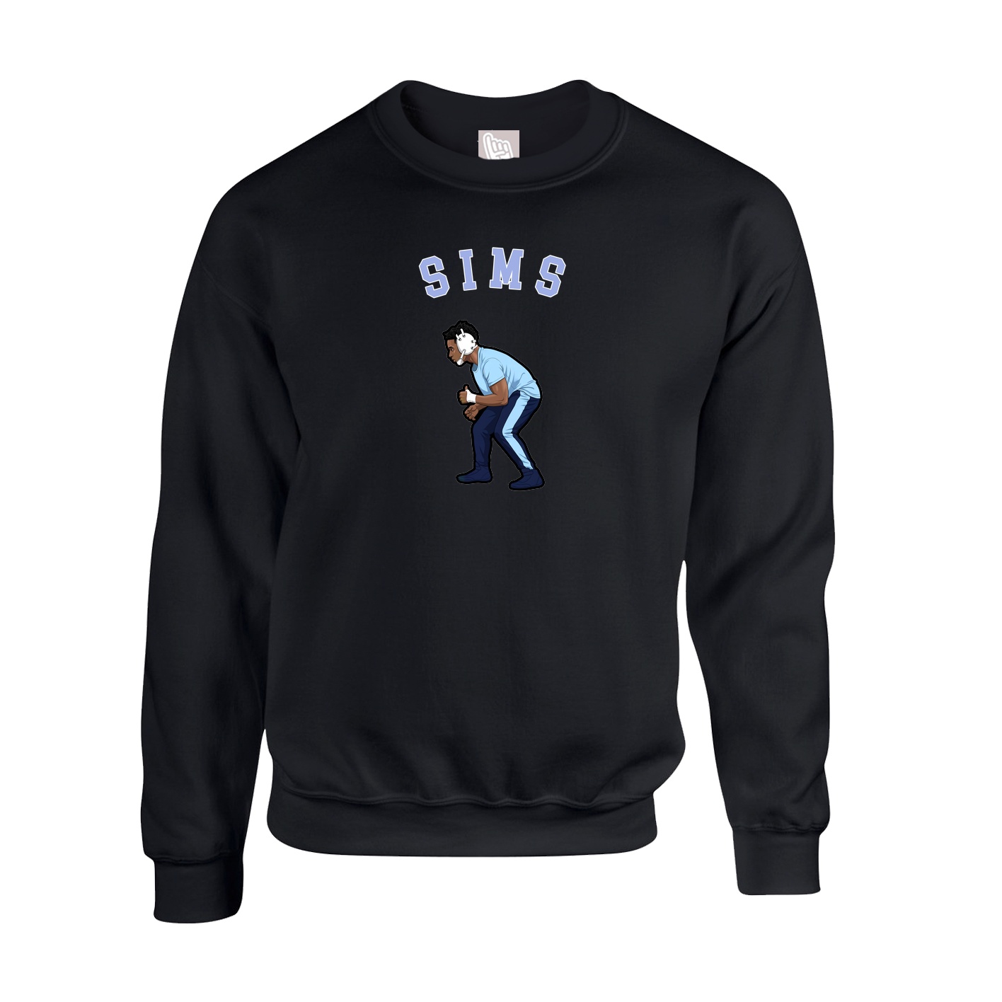 Fleece Crew — Shirsey Arch in Black