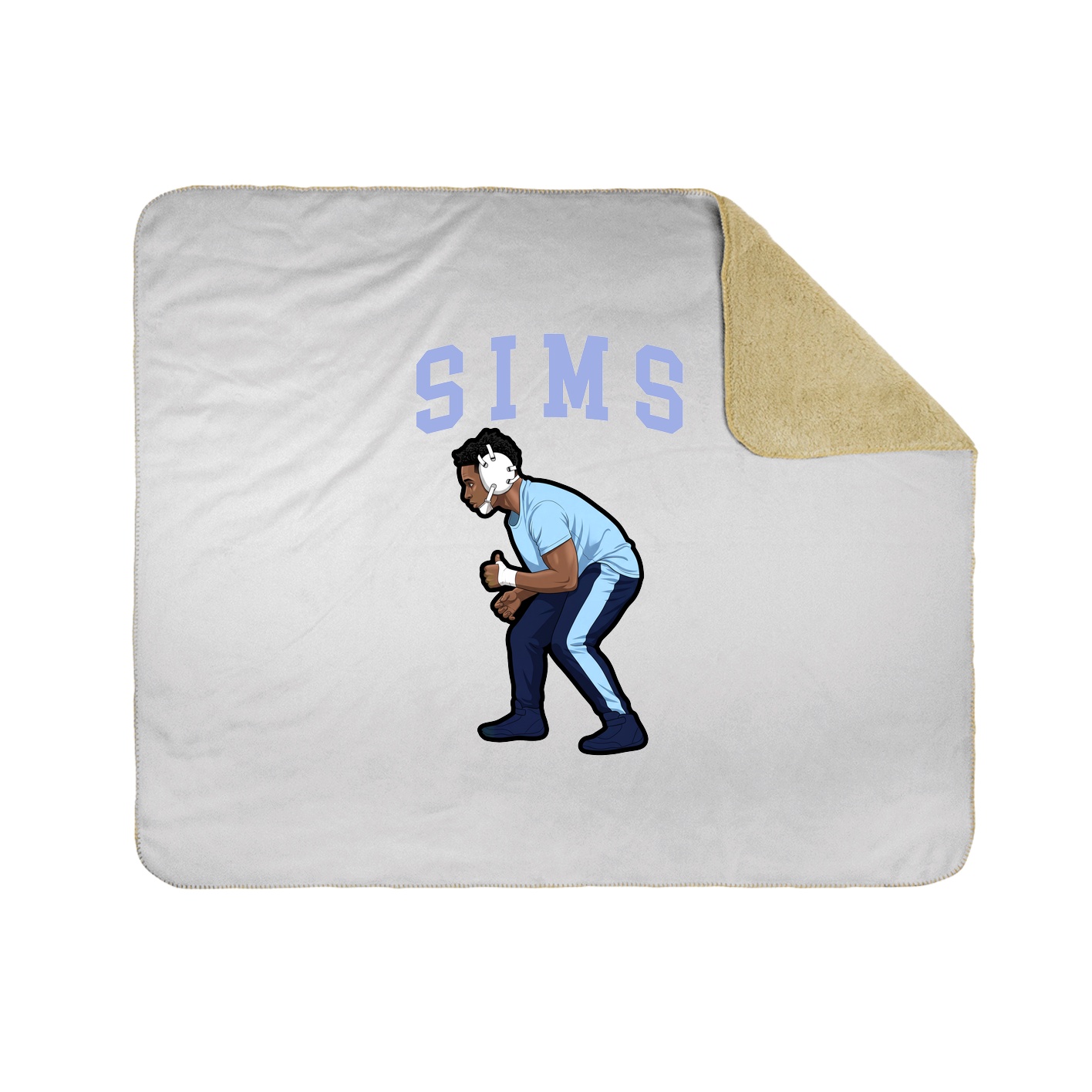 Throw Blanket — Shirsey in White