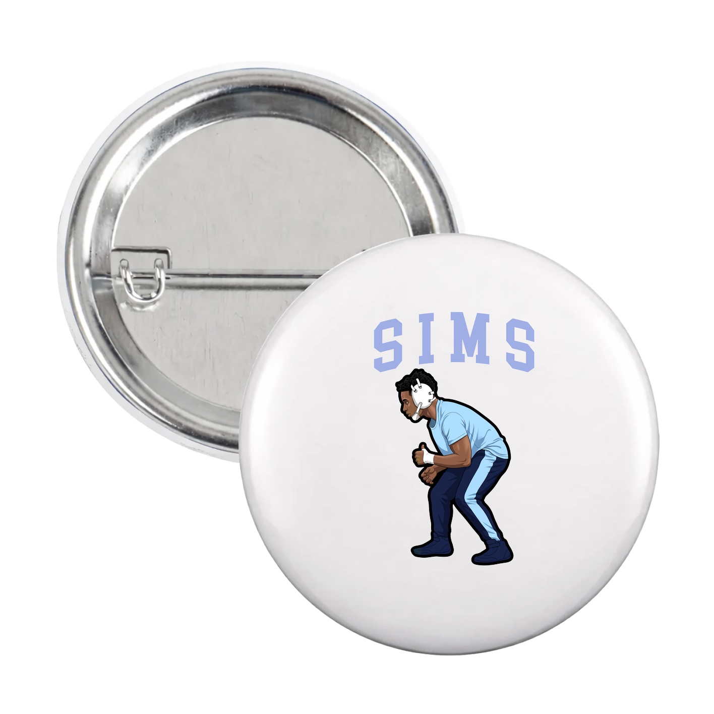 Game Day Button — Shirsey in White