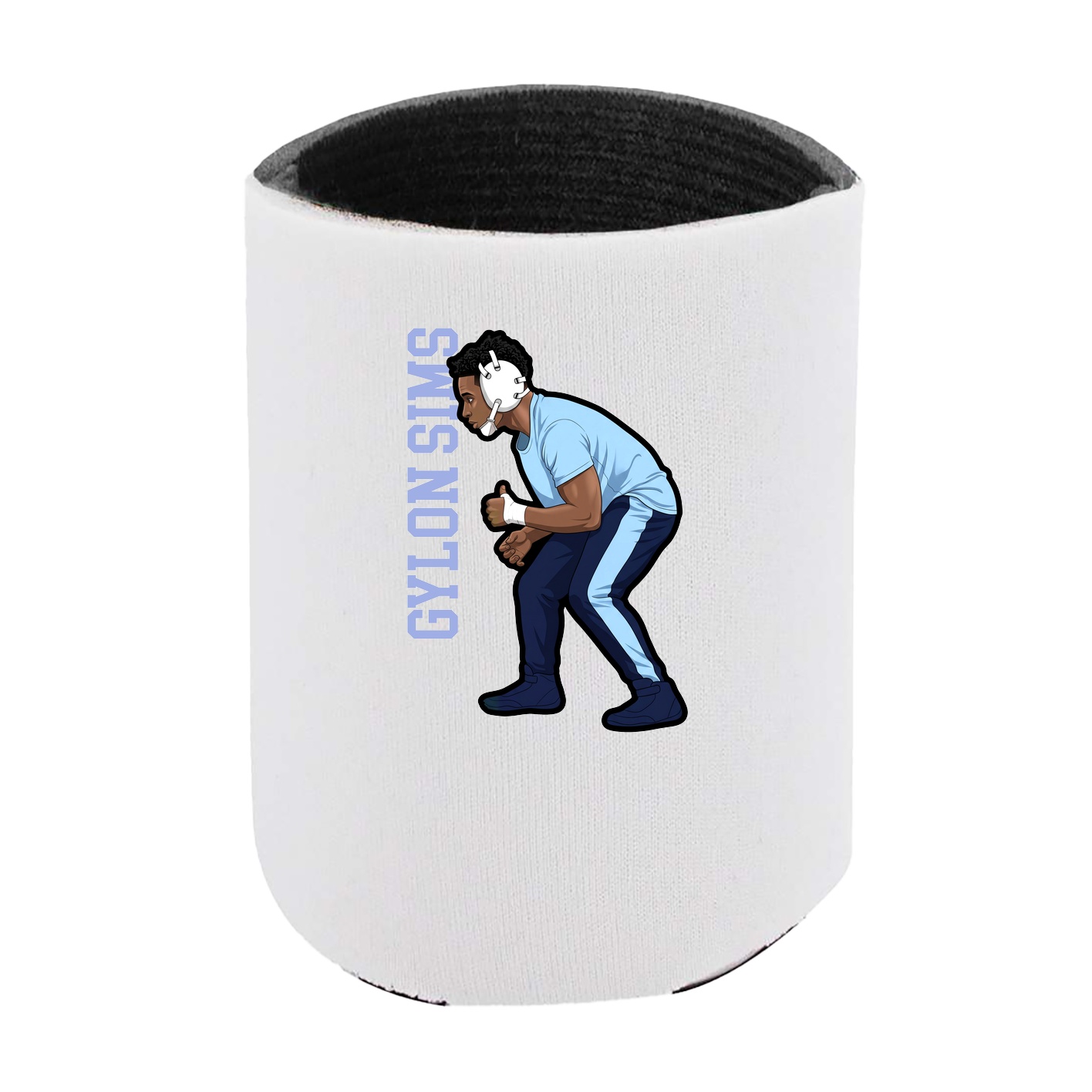 Can Holder — Name Vertical in White