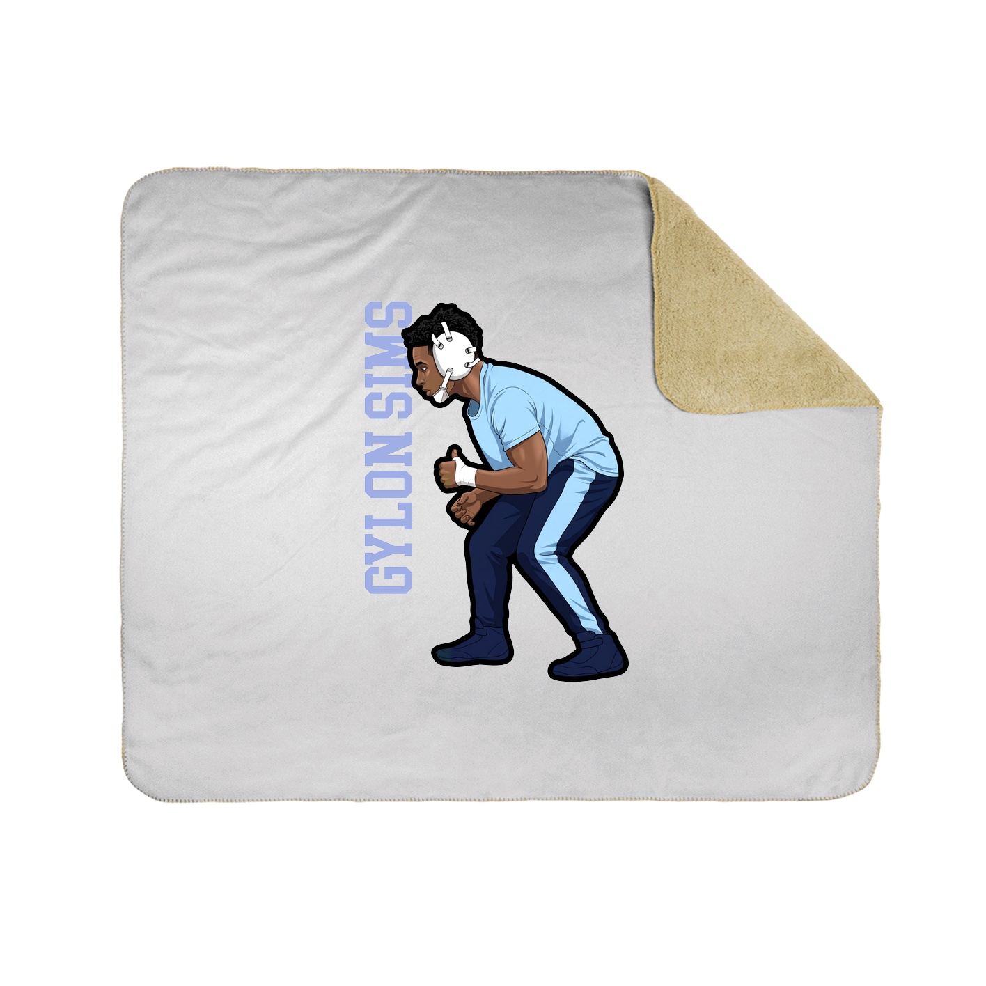 50x60 Sherpa Lined Throw Blanket
