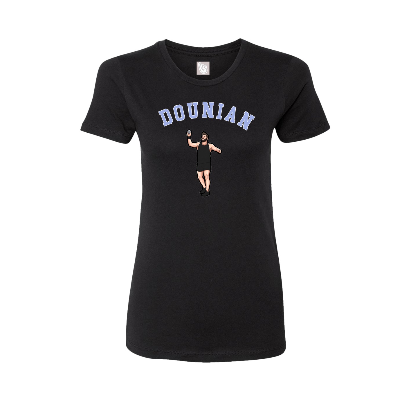 Fitted Women's Tee — Shirsey Arch in Black