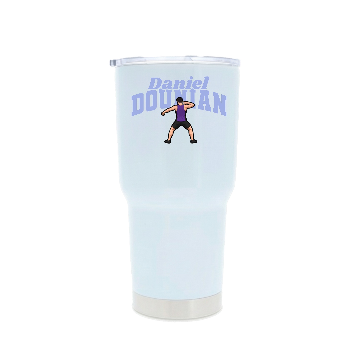 30oz Stainless Steel Tumbler — Signature Arch in White