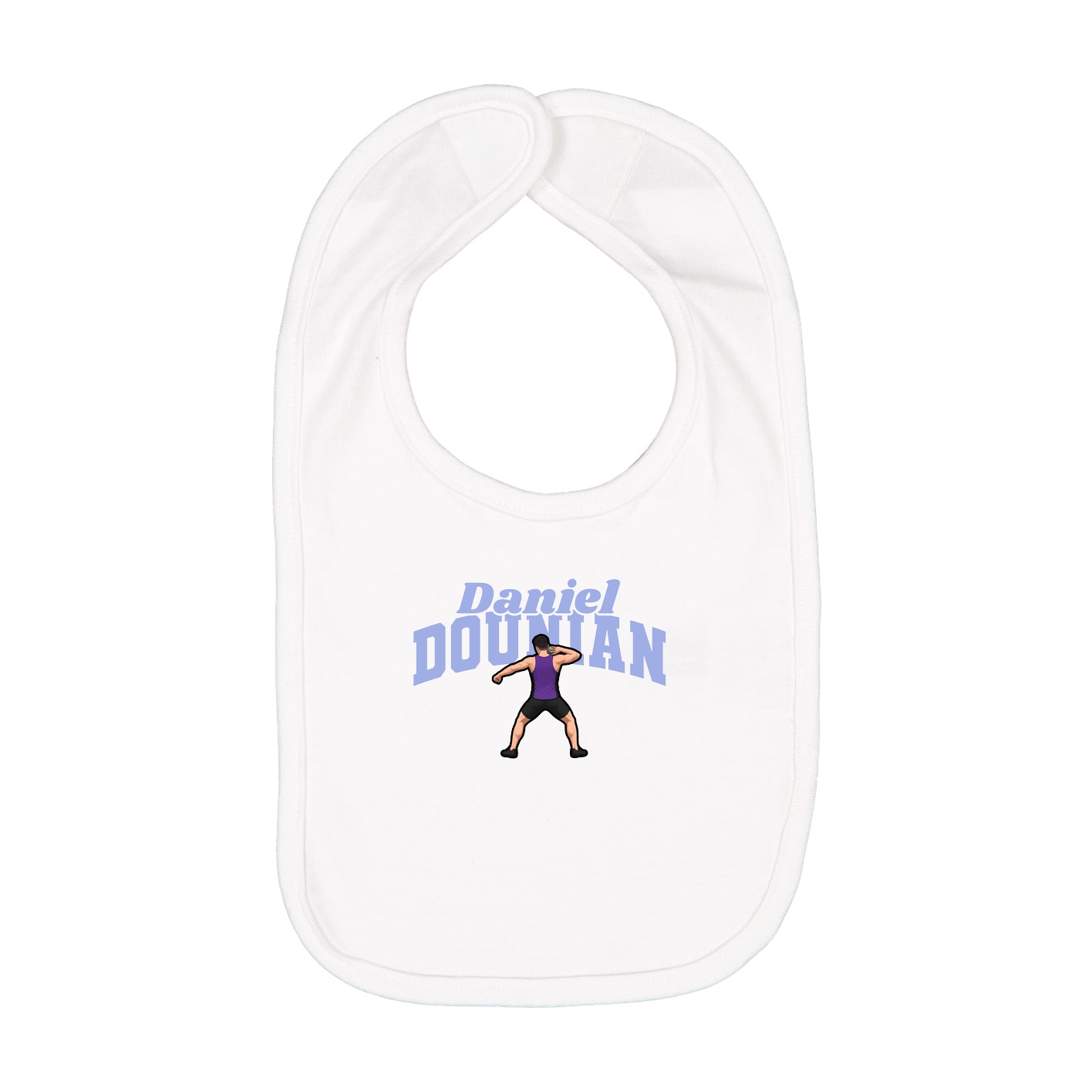 Infant Bib — Signature Arch in White