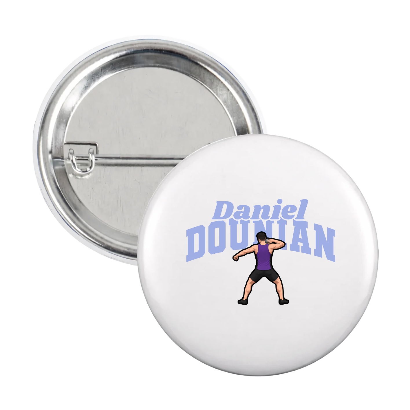Game Day Button — Signature Arch in White