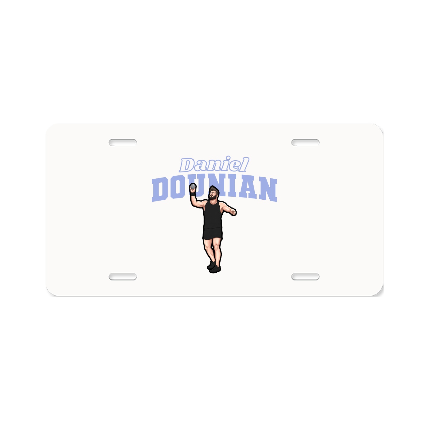 License Plate — Name Arch in Classic