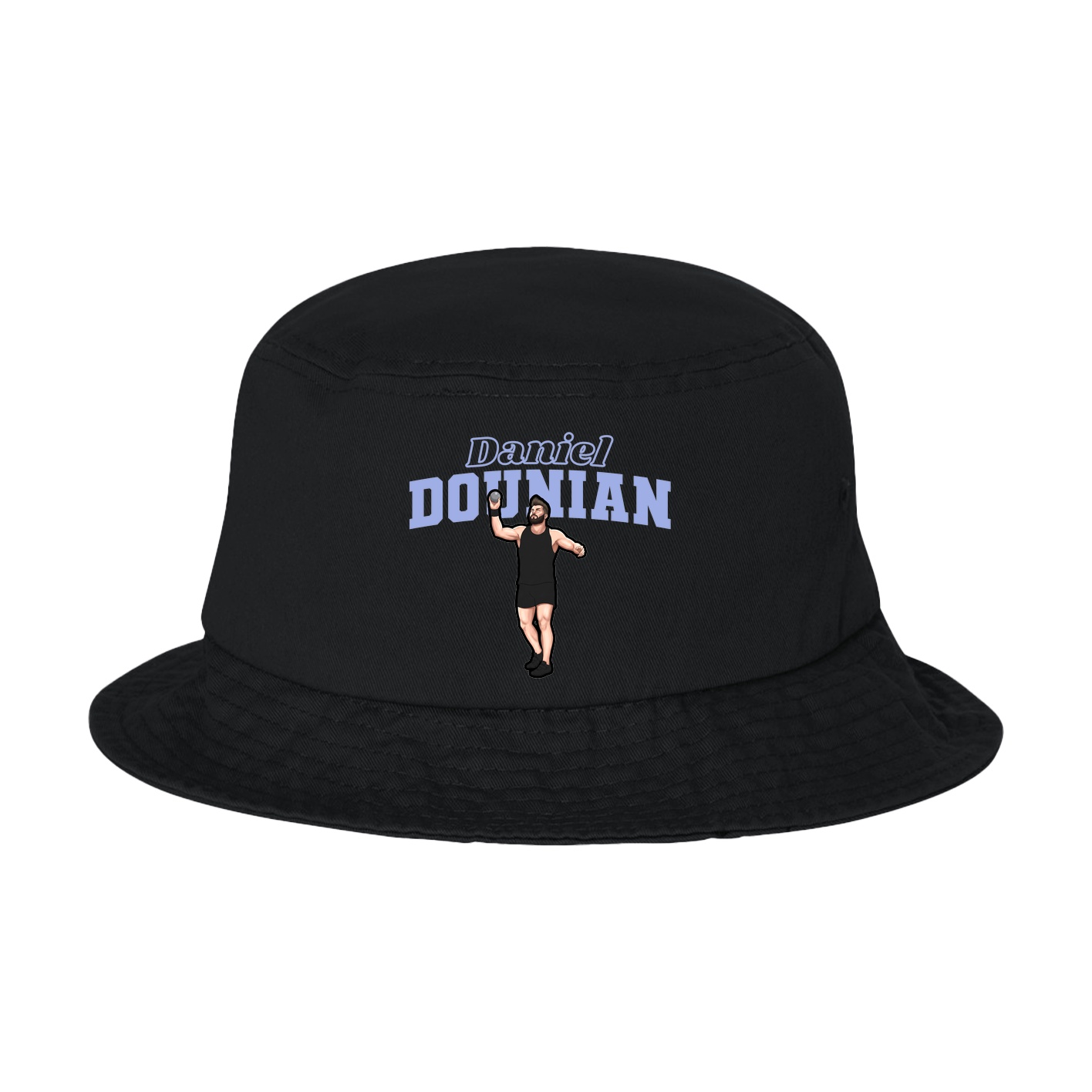 Bucket Cap — Name Arch in Black