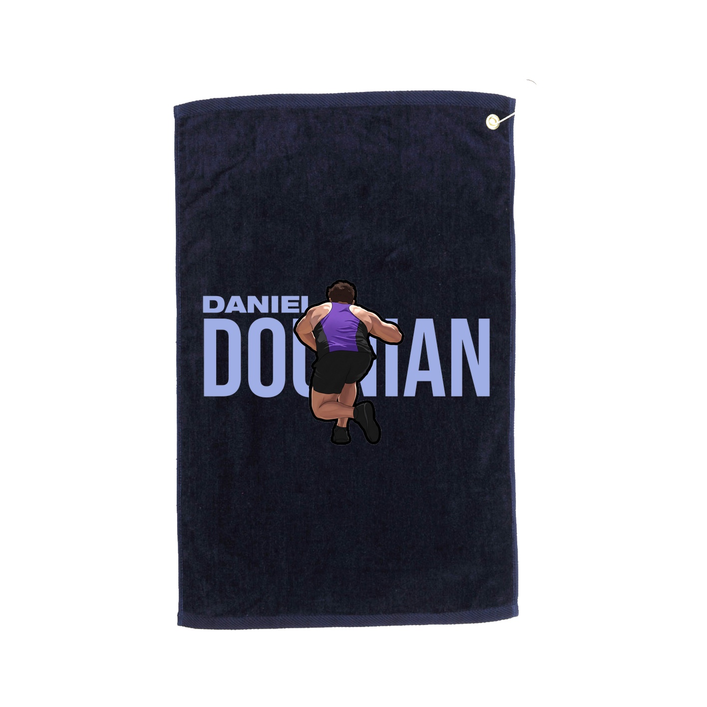 Golf Towel — Player Name in Navy