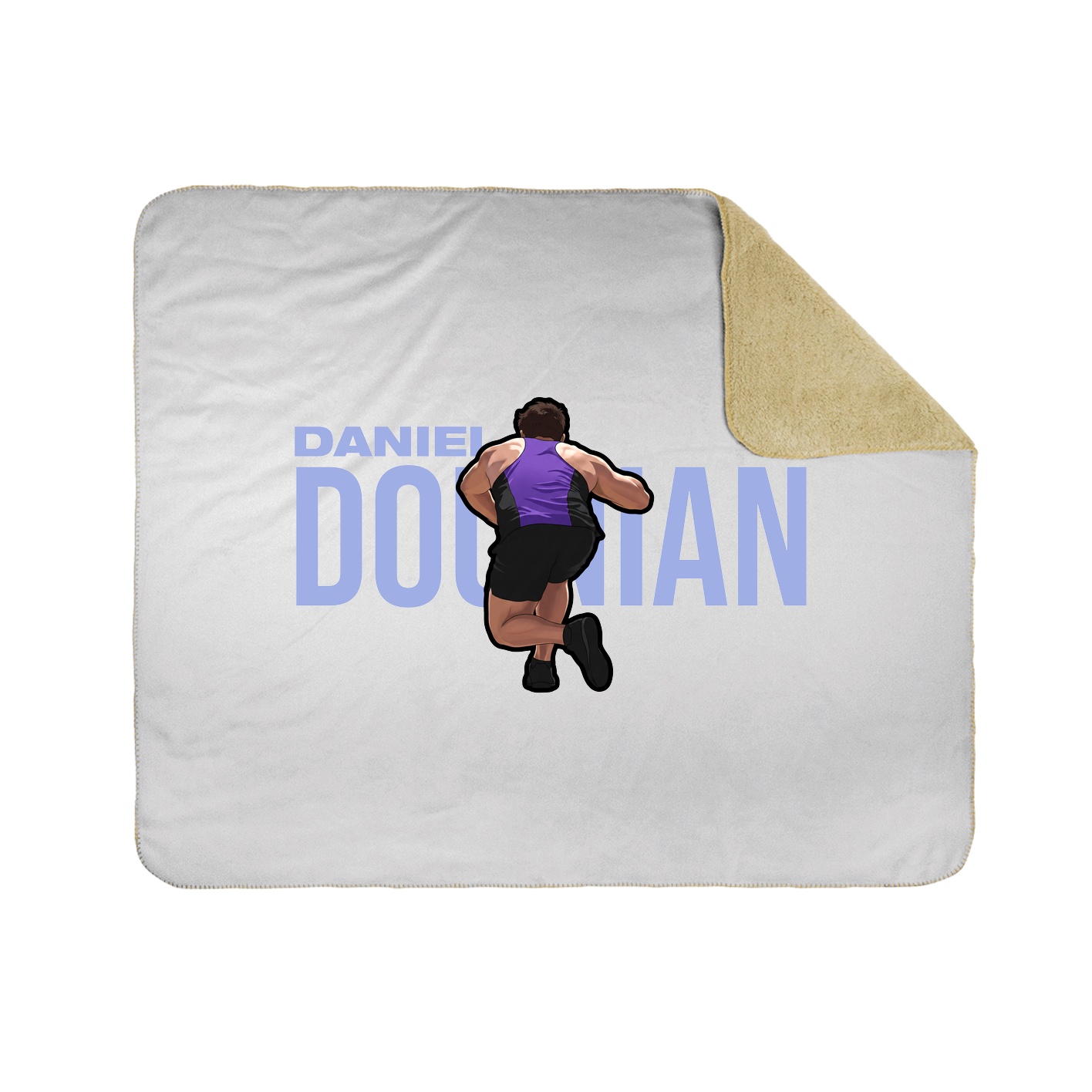Throw Blanket — Player Name in White