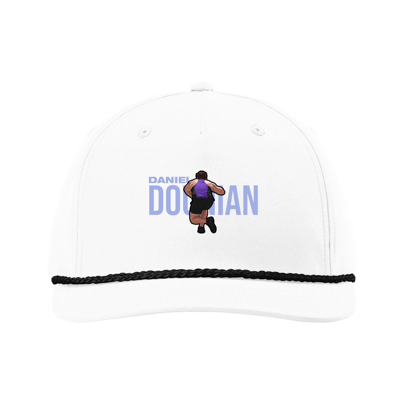Five-Panel Classic Rope Cap — Player Name in White