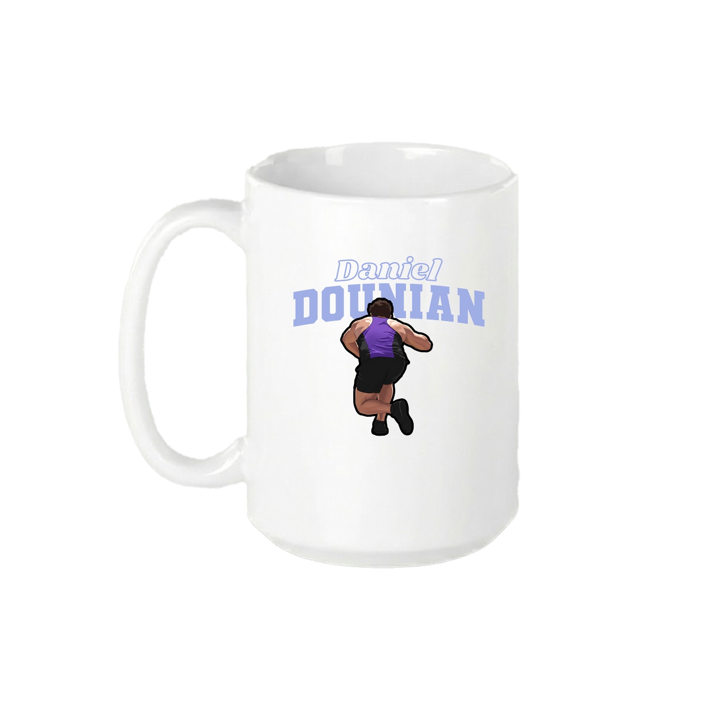 15oz Coffee Mug — Name Arch in White
