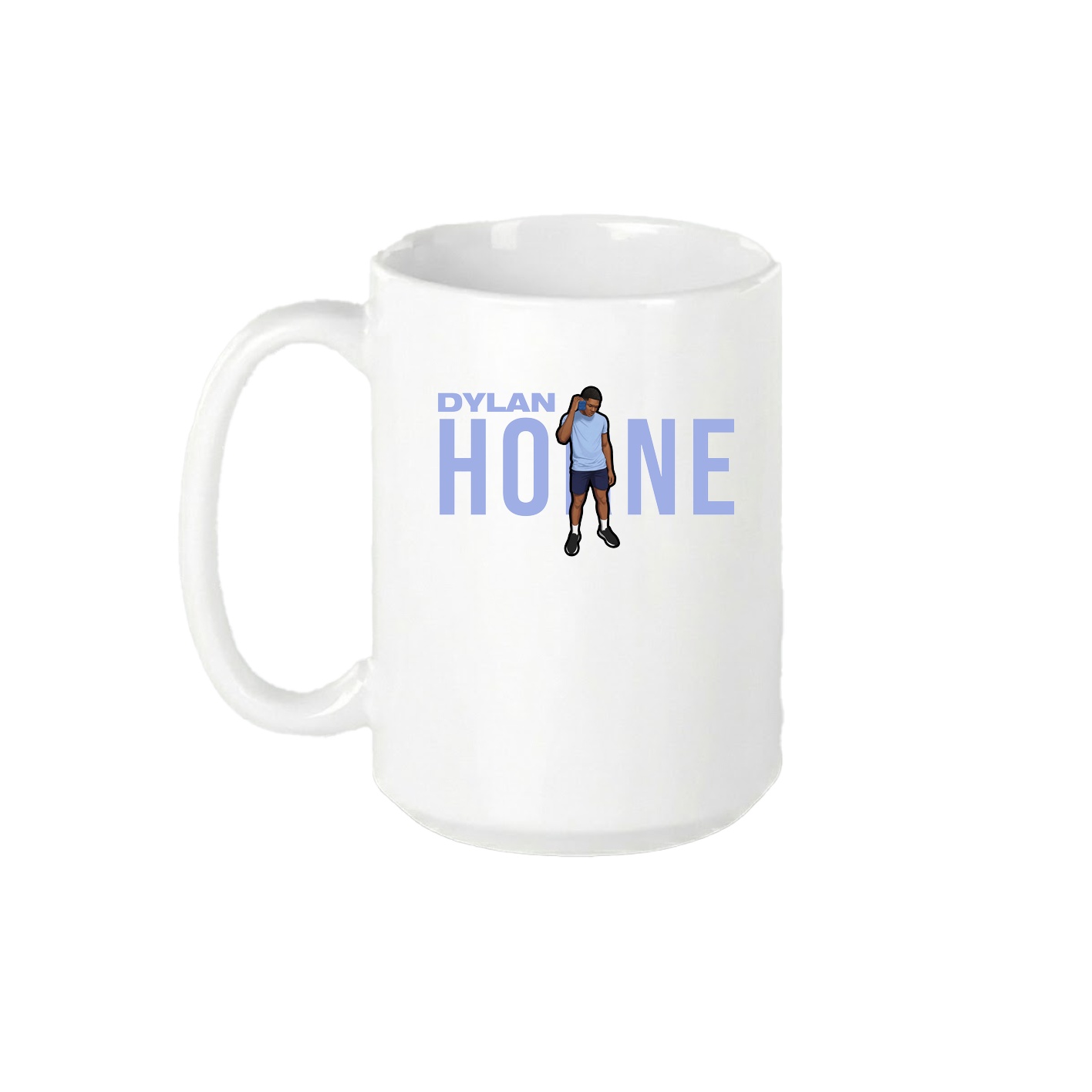 15oz Coffee Mug — Player Name in White