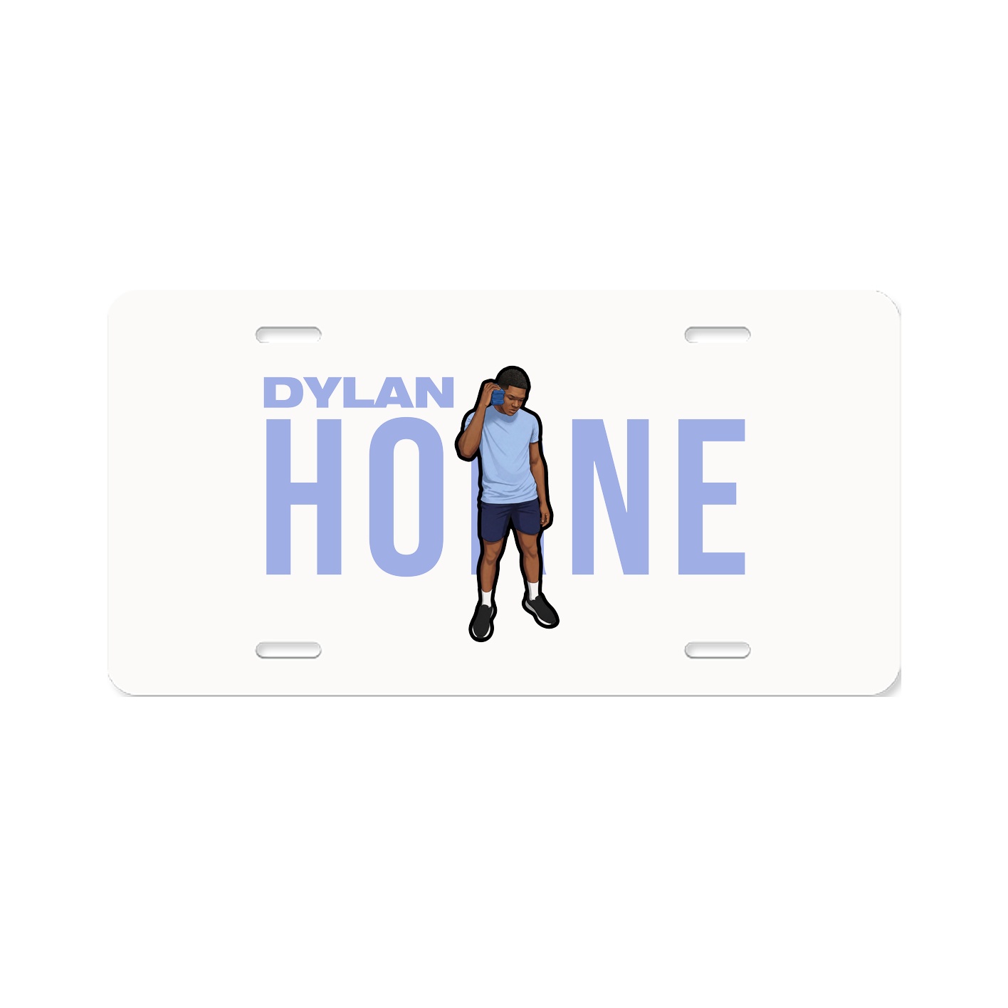 License Plate — Player Name in Classic