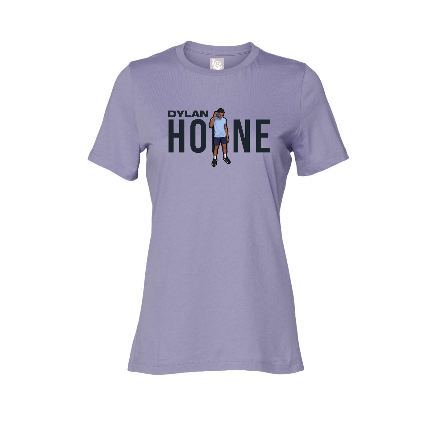 Fitted Women's Tee — Player Name in Purple
