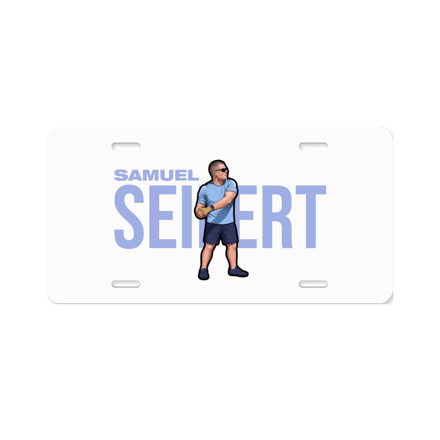 License Plate — Player Name in Classic