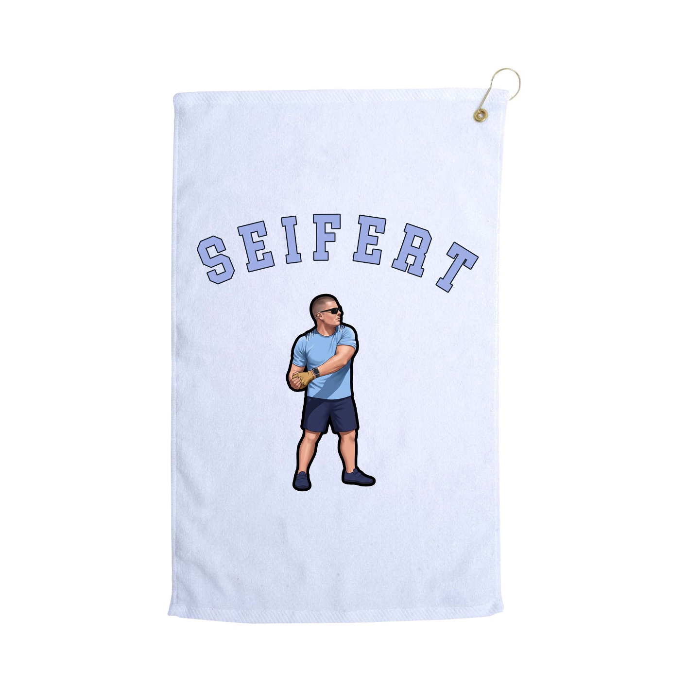 Golf Towel — Shirsey Arch in White