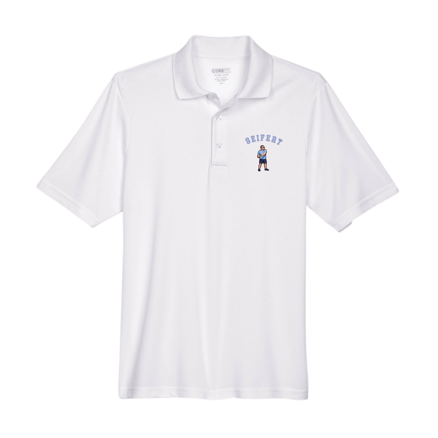 Performance Polo — Shirsey Arch in White