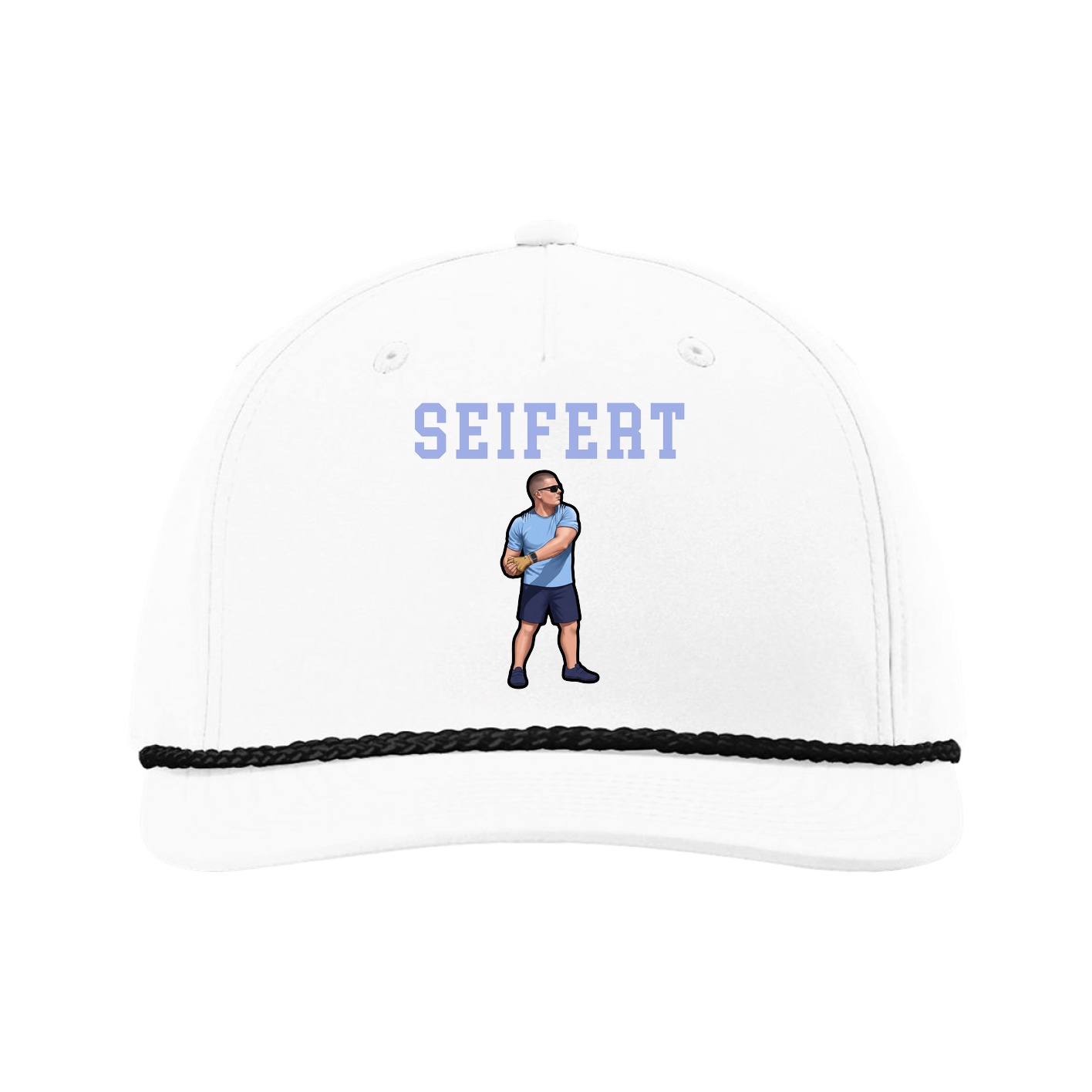 Five-Panel Classic Rope Cap — Shirsey in White