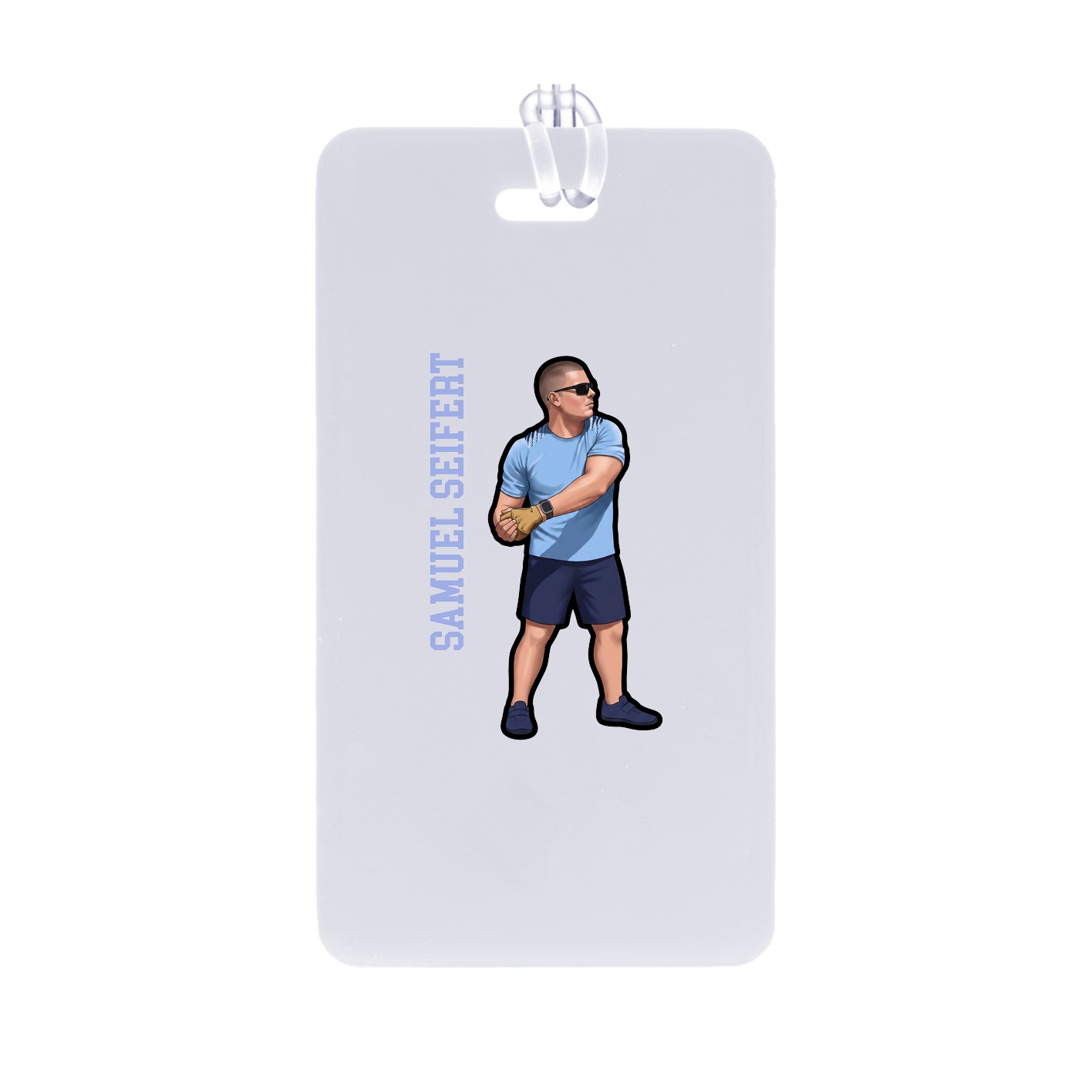 Bag Tag — Name Vertical in Classic
