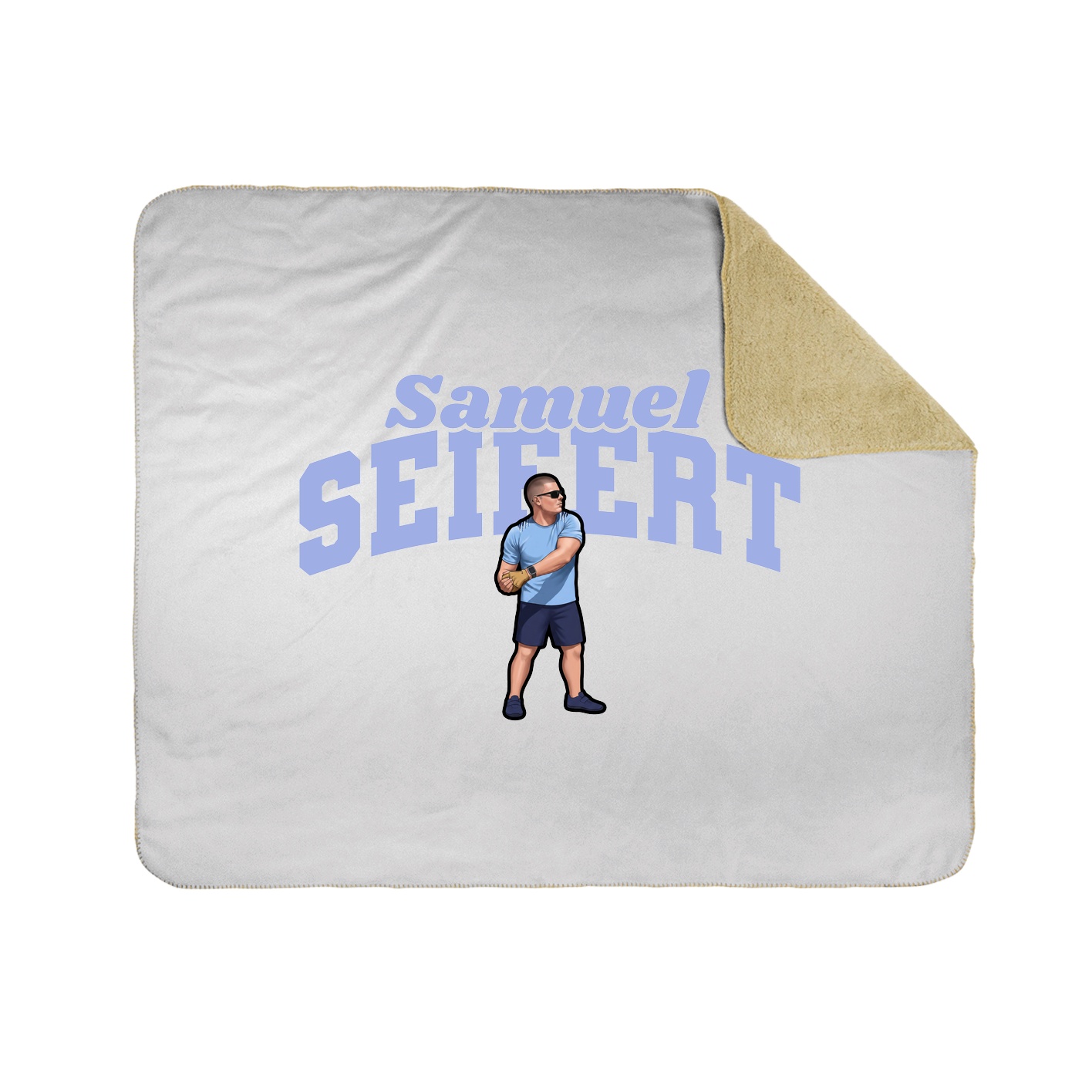 Throw Blanket — Signature Arch in White