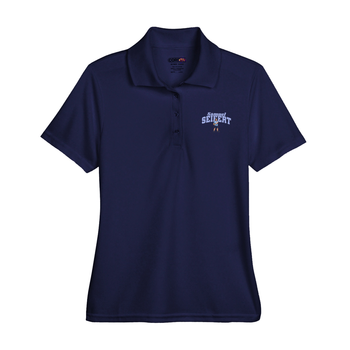 Womens Performance Polo — Signature Arch in Navy