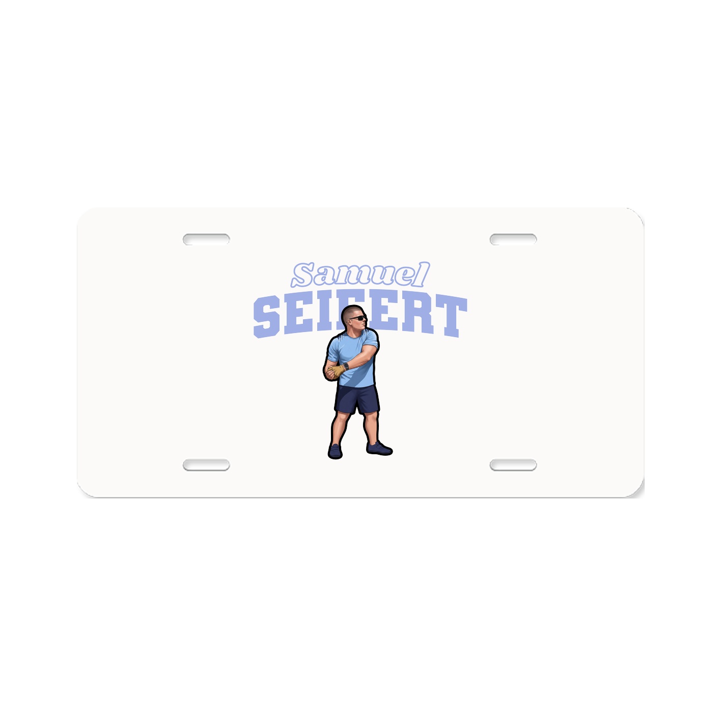 License Plate — Name Arch in Classic