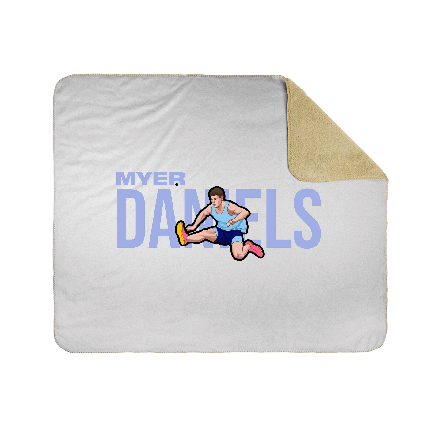 Throw Blanket — Player Name in White