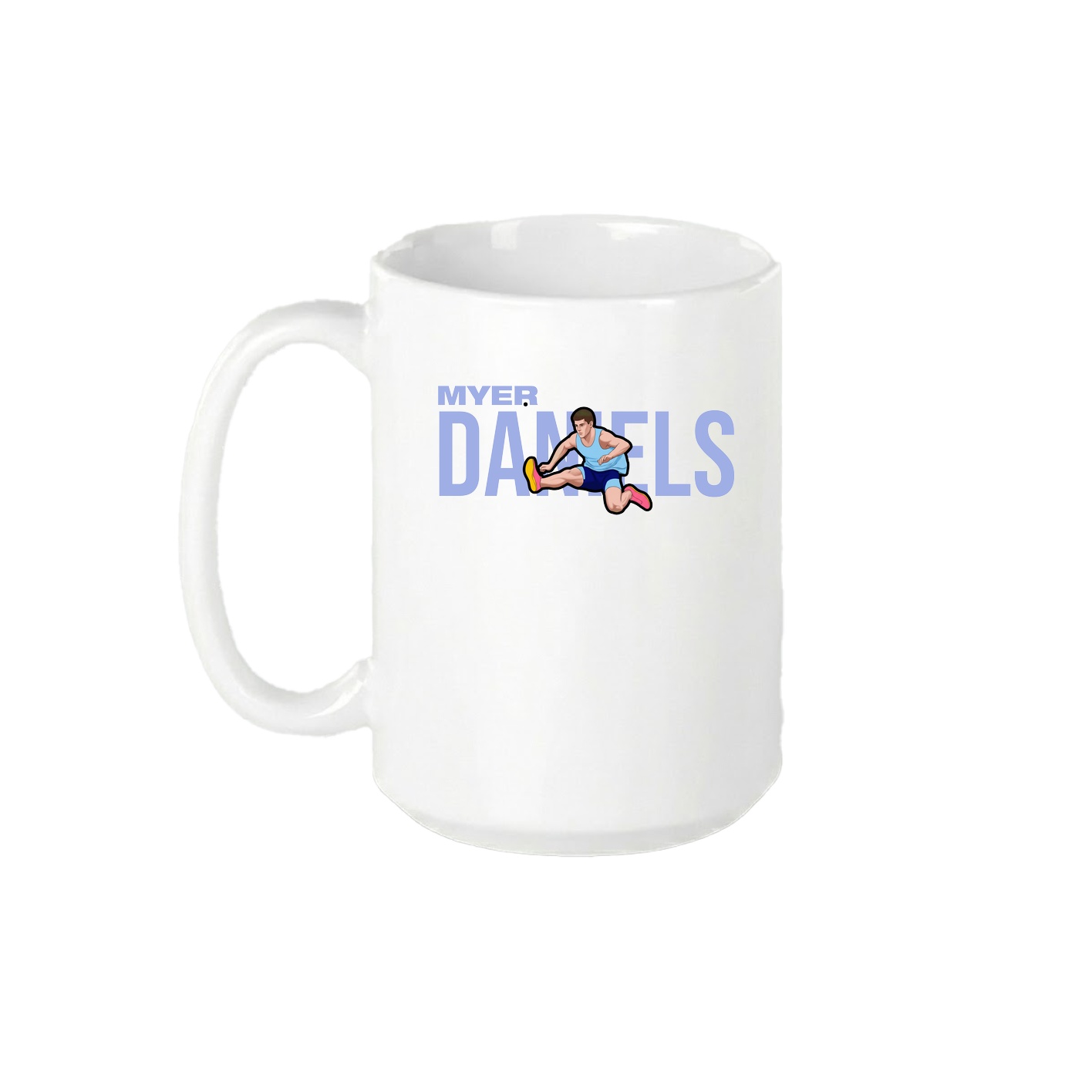 15oz Coffee Mug — Player Name in White
