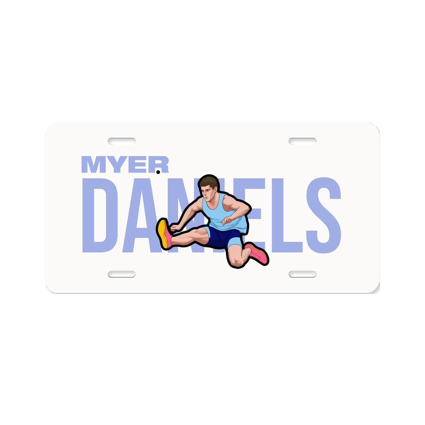 License Plate — Player Name in Classic