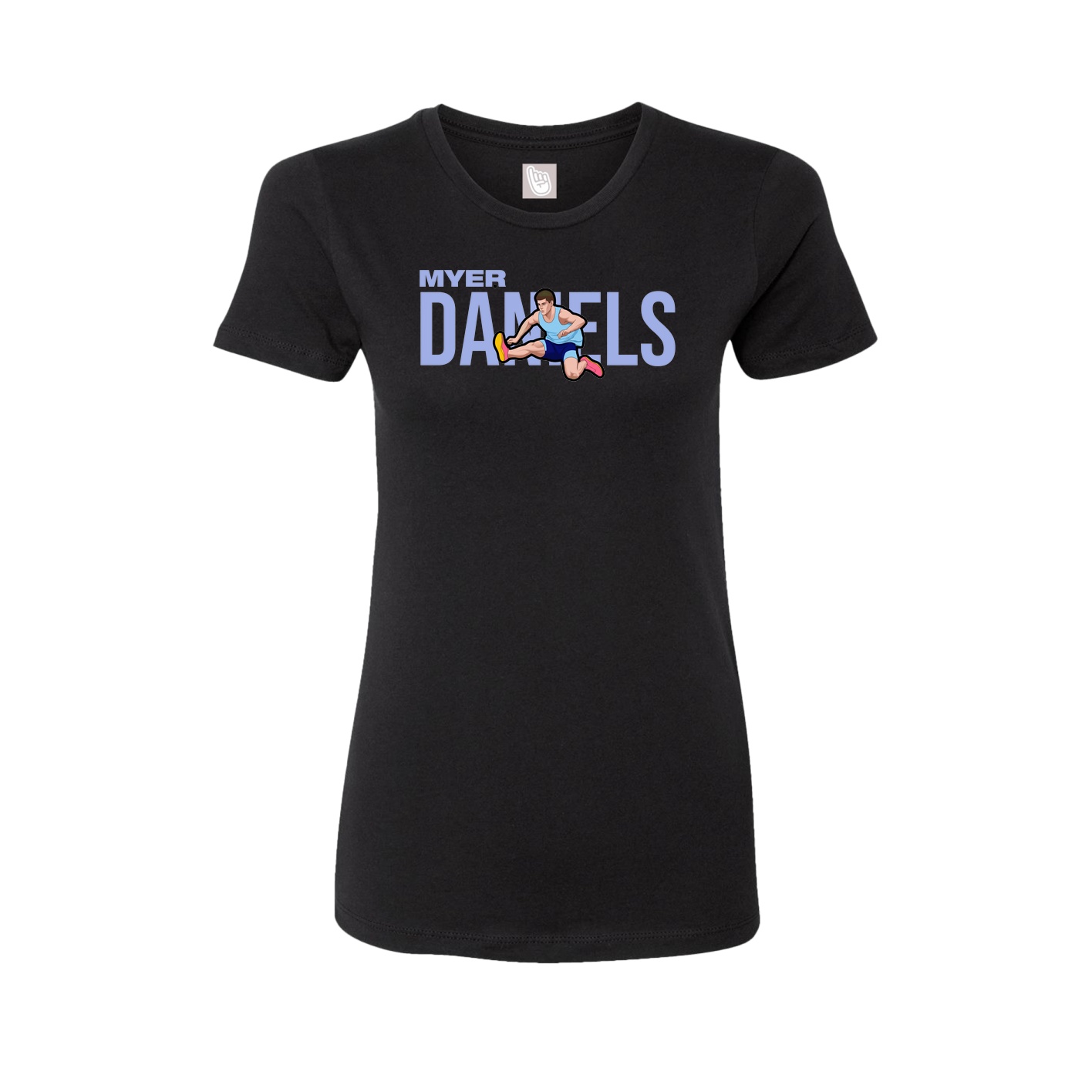 Fitted Women's Tee — Player Name in Black