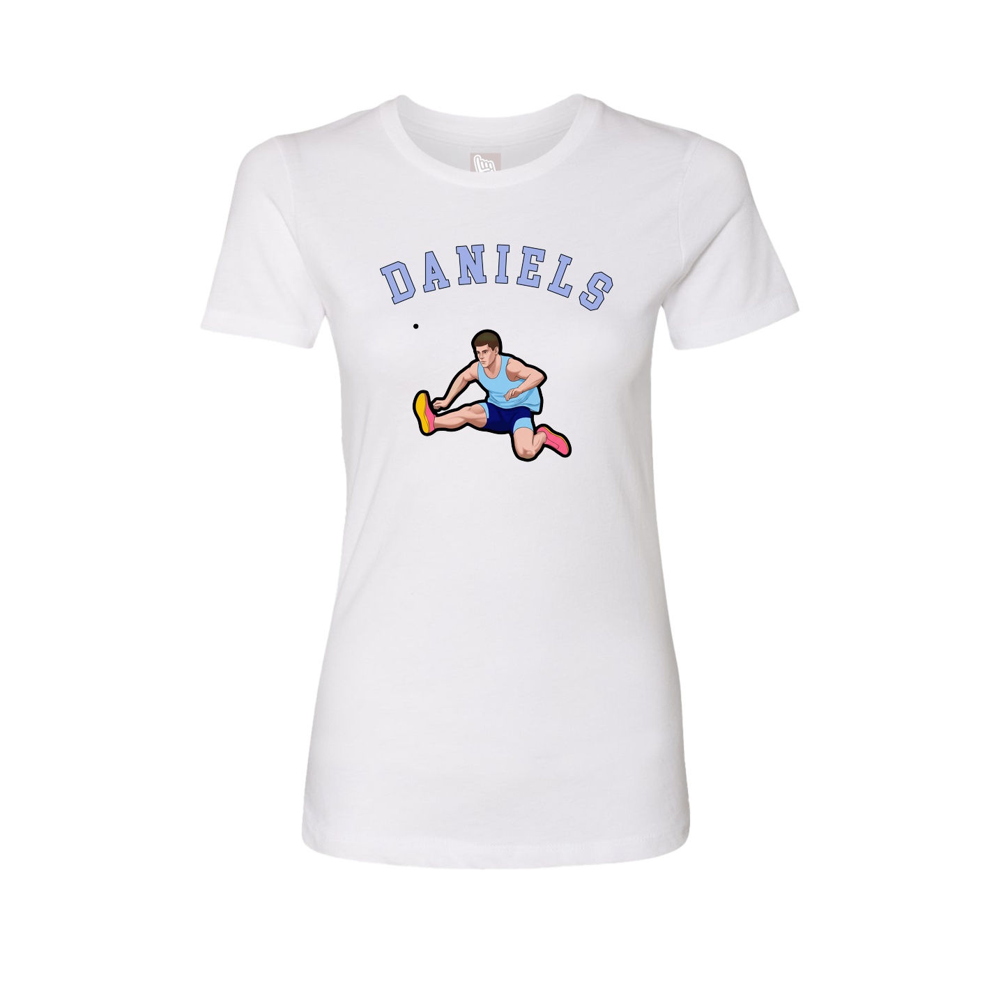 Fitted Women's Tee — Shirsey Arch in White