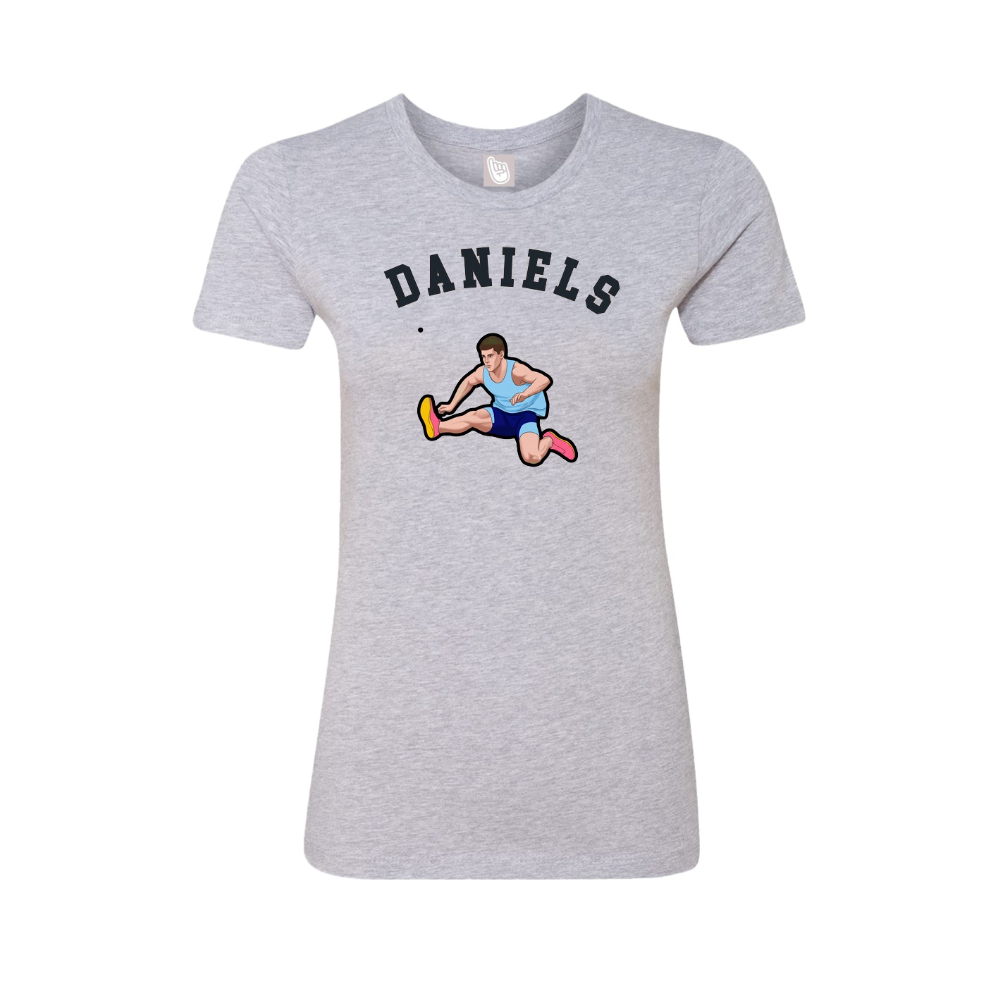 Fitted Women's Tee — Shirsey Arch in Grey
