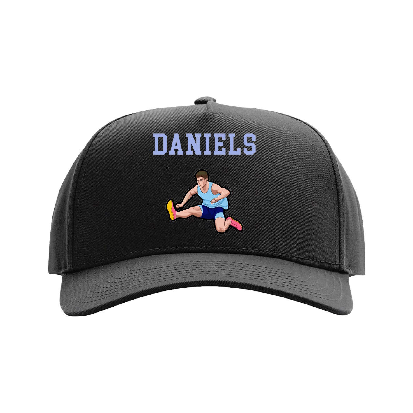 Full Fabric Five-Panel Champ Cap — Shirsey in Black
