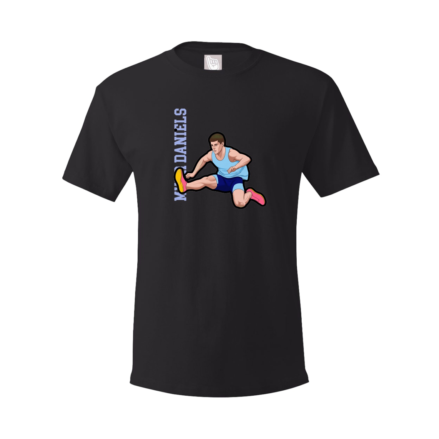 Tee — Name Vertical in Black