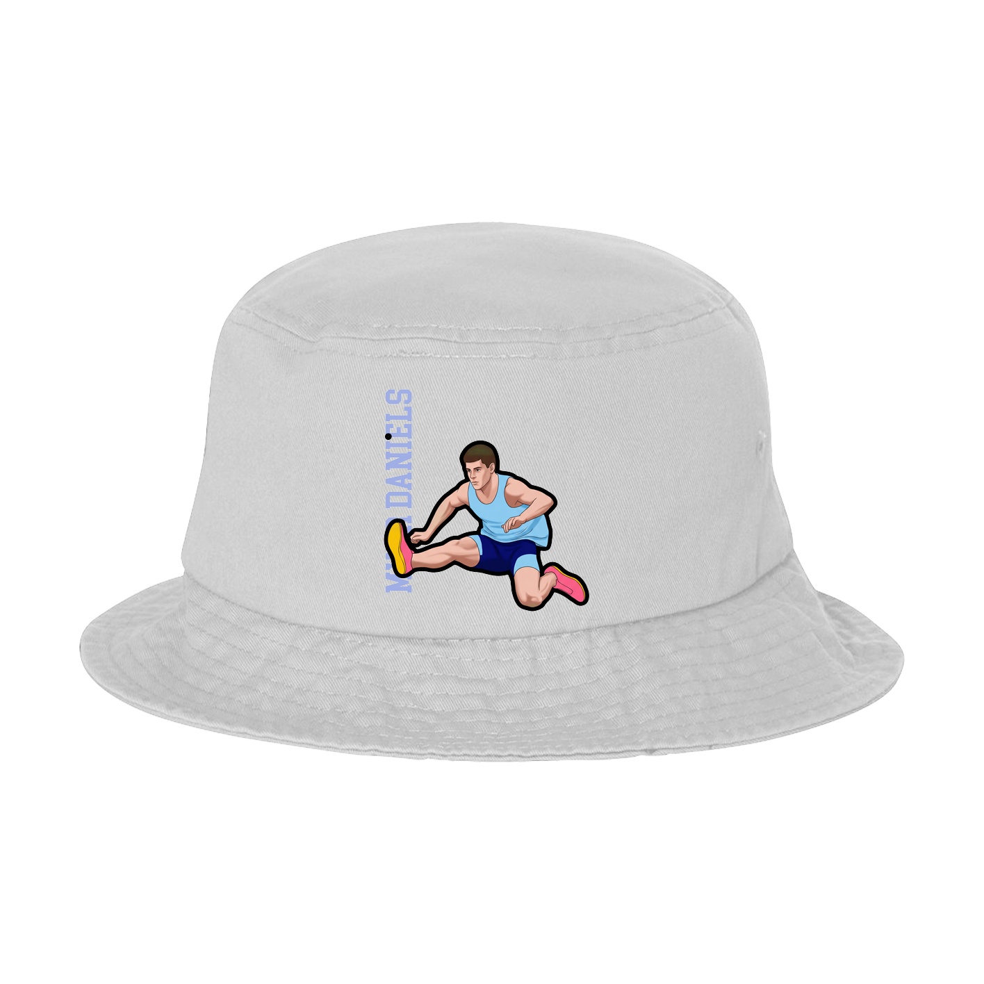 Bucket Cap — Name Vertical in White