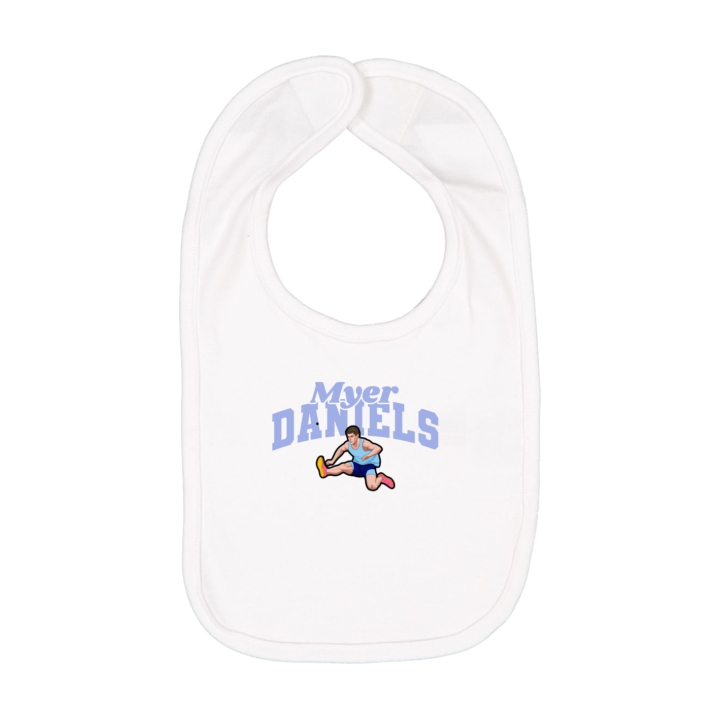 Infant Bib — Signature Arch in White