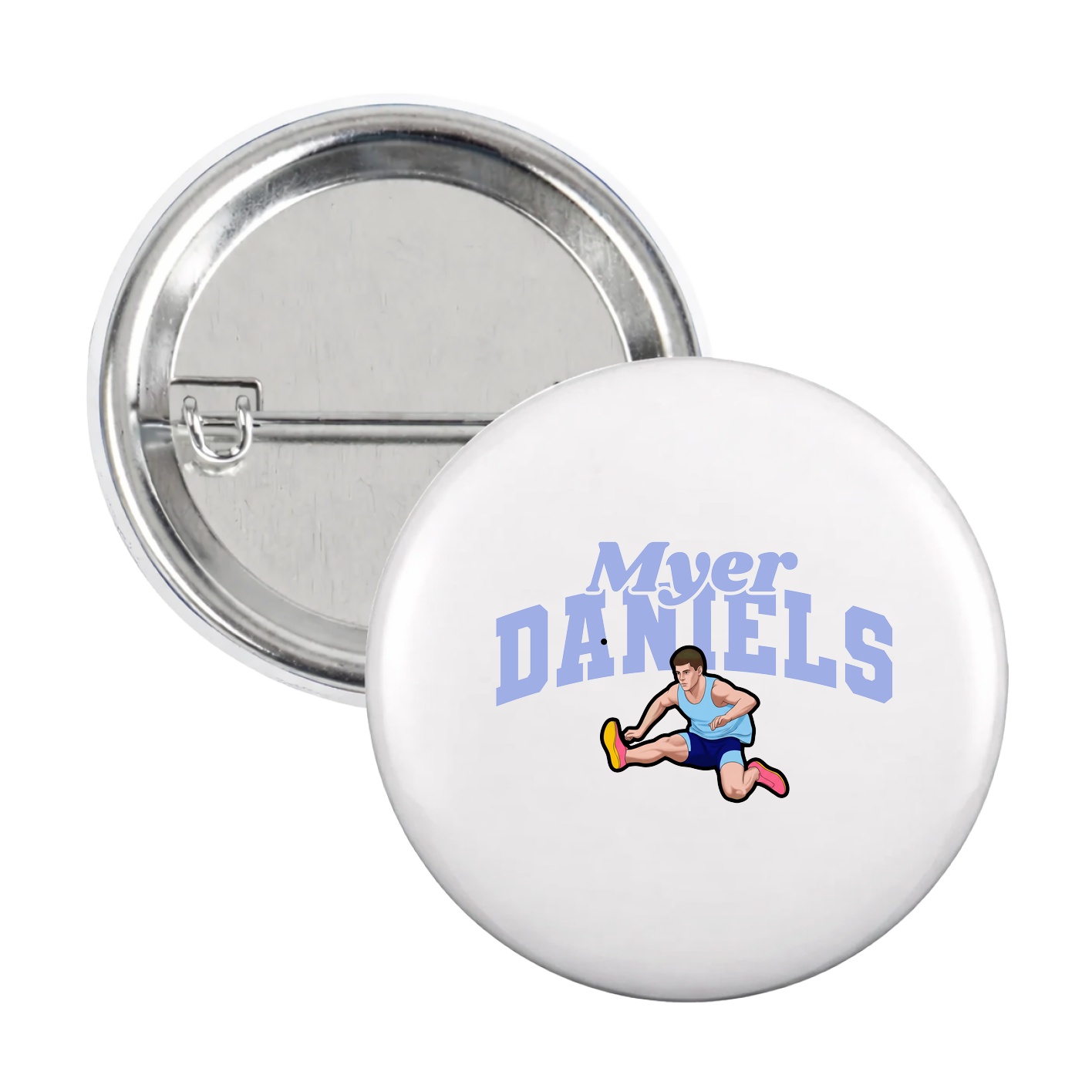 Game Day Button — Signature Arch in White