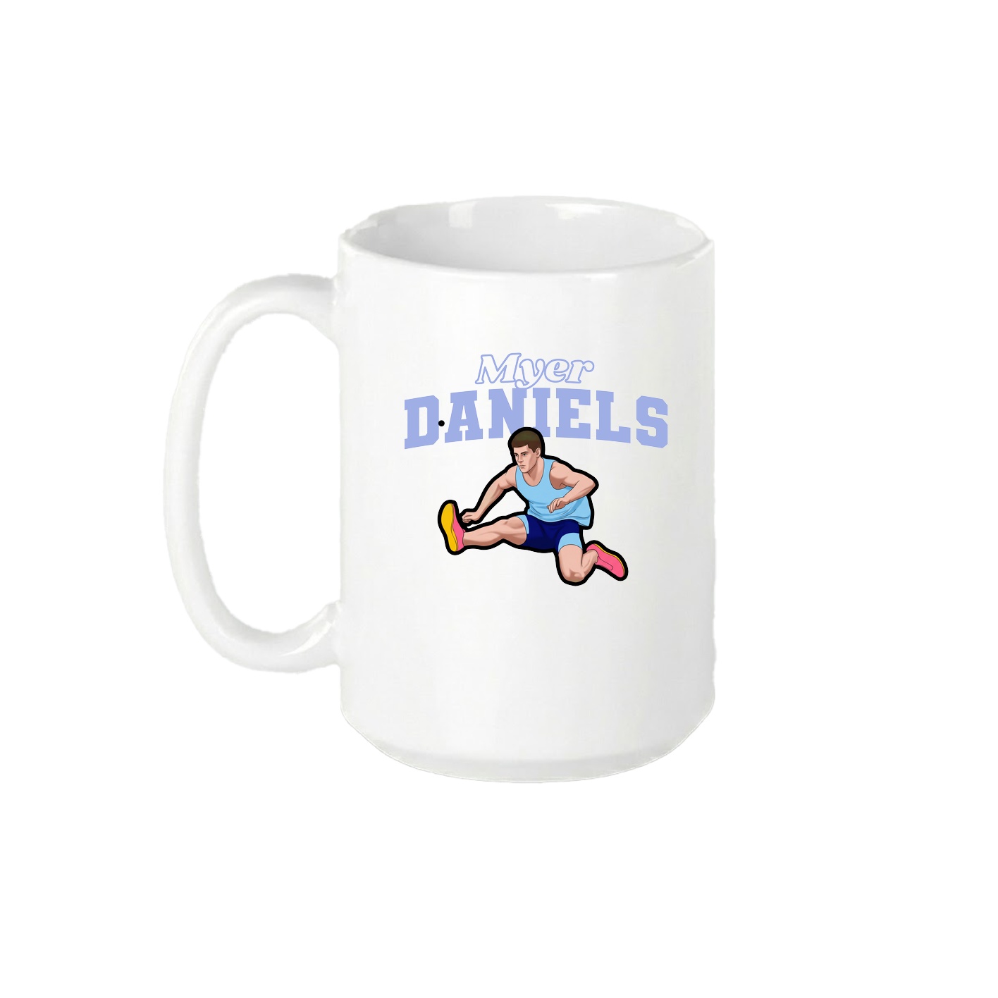 15oz Coffee Mug — Name Arch in White