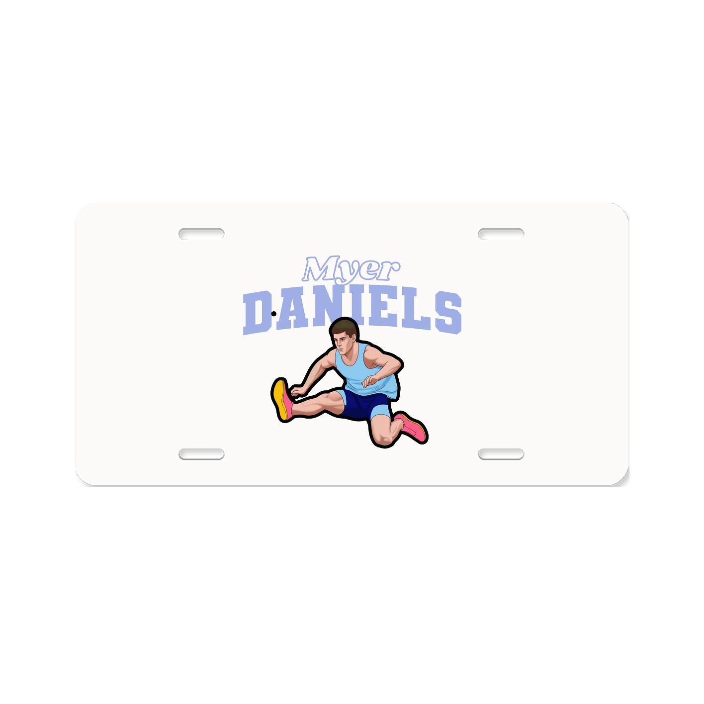 License Plate — Name Arch in Classic