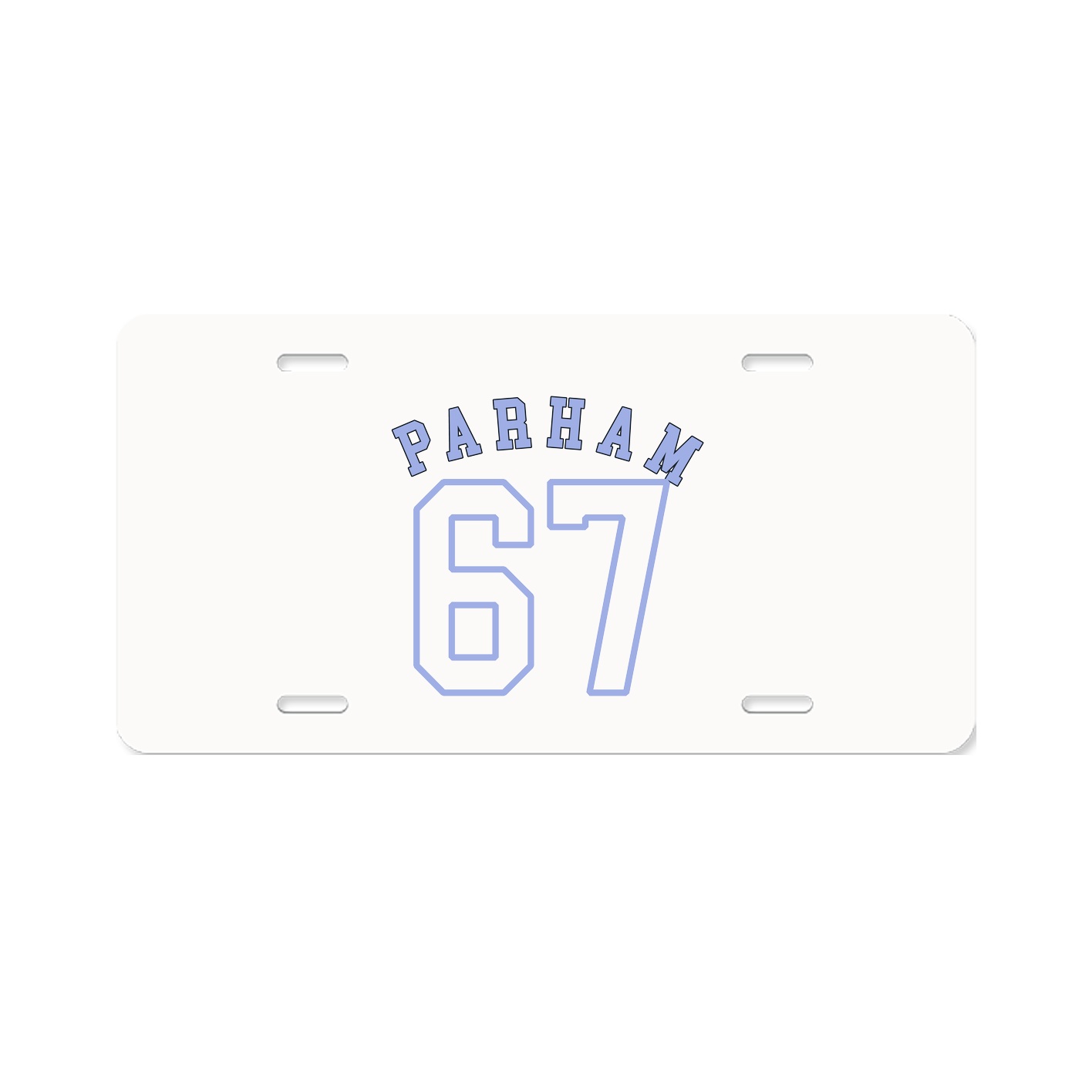 License Plate — Shirsey Arch in Classic