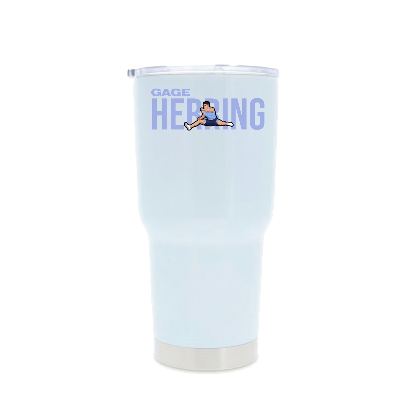30oz Stainless Steel Tumbler — Player Name in White