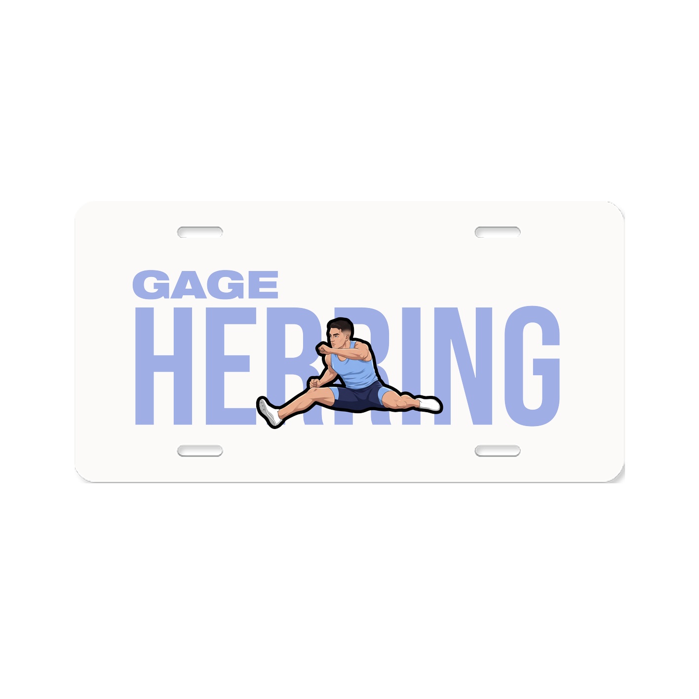 License Plate — Player Name in Classic