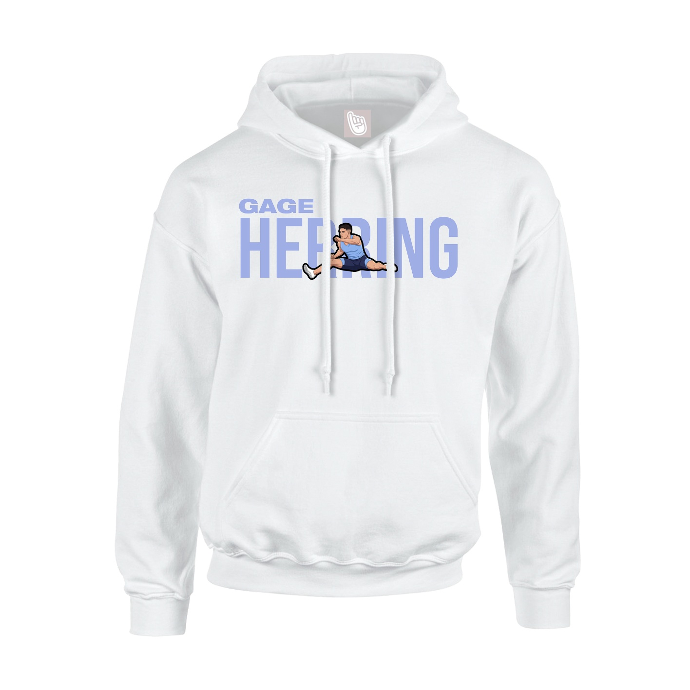 Hoodie — Player Name in White